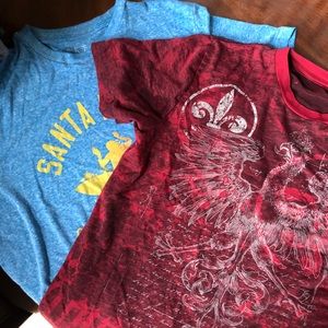 Two men’s size small tshirts